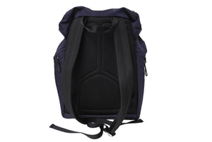 極美品 PRADA プラダ リュック バックパック 2VZ062 トライアングルロゴ ナイロン ネイビー シルバー金具 中古 66513 