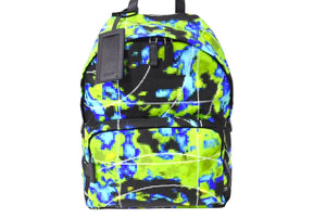 以前同様 PRADA プラダ リュック デイパック バックパック レーダー ブラック グリーン 2VZ066 シルバー金具 中古 66514 