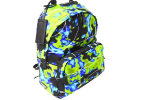 以前同様 PRADA プラダ リュック デイパック バックパック レーダー ブラック グリーン 2VZ066 シルバー金具 中古 66514 