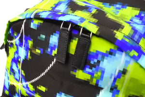 以前同様 PRADA プラダ リュック デイパック バックパック レーダー ブラック グリーン 2VZ066 シルバー金具 中古 66514 