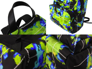以前同様 PRADA プラダ リュック デイパック バックパック レーダー ブラック グリーン 2VZ066 シルバー金具 中古 66514 