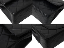 Load image into Gallery viewer, CHANEL シャネル チェーンショルダーバッグ マトラッセ23 Wフラップ ラムスキン 0番台 ブラック ゴールド 美品 中古 66519