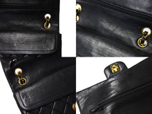 Load image into Gallery viewer, CHANEL シャネル チェーンショルダーバッグ マトラッセ23 Wフラップ ラムスキン 0番台 ブラック ゴールド 美品 中古 66519