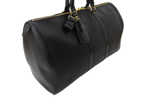Louis Vuitton ルイヴィトン エピ キーポル45 ボストンバッグ 旅行カバン M59062 エピレザー ノワール ゴールド 美品 中古 66521