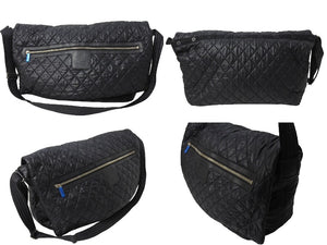 CHANEL シャネル コココクーン ショルダーバッグ 13番台 ココマーク ナイロン レザー ブラック シルバー金具 美品 中古 66529