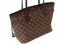 Load image into Gallery viewer, LOUIS VUITTON ルイ ヴィトン ネヴァーフルPM トートバッグ N51109 ダミエ エベヌ キャンバス ブラウン 美品 中古 66531