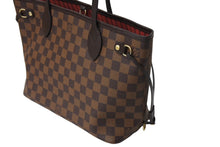 Load image into Gallery viewer, LOUIS VUITTON ルイ ヴィトン ネヴァーフルPM トートバッグ N51109 ダミエ エベヌ キャンバス ブラウン 美品 中古 66531