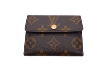 Load image into Gallery viewer, 新品同様 LOUIS VUITTON ルイヴィトン ラドロー コインケース カードケース付 廃番 ブラウン モノグラム M61927 ゴールド金具 中古 66536