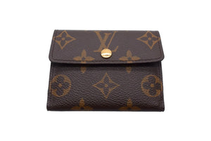 新品同様 LOUIS VUITTON ルイヴィトン ラドロー コインケース カードケース付 廃番 ブラウン モノグラム M61927 ゴールド金具 中古 66536