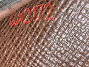極美品 LOUIS VUITTON ルイヴィトン アンヴェロップ カルト ドゥ ヴィジット カードケース N62920 ダミエ ブラウン 中古 66540