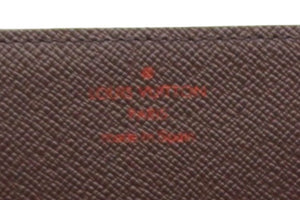 極美品 LOUIS VUITTON ルイヴィトン アンヴェロップ カルト ドゥ ヴィジット カードケース N62920 ダミエ ブラウン 中古 66540
