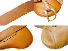画像をギャラリービューアに読み込む, ChristianDior クリスチャンディオール サドル ウエストバッグ ベルトポーチ 06BM-0013 カーフスキン ブラウン 美品 中古 66542