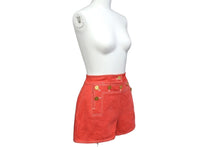 Load image into Gallery viewer, CHANEL シャネル デニム ショートパンツ レッド 赤 半ズボン ボトムス ロゴ ココマーク P03208 サイズ38 美品 中古 66544