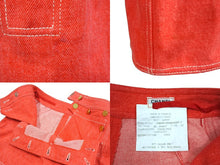 Load image into Gallery viewer, CHANEL シャネル デニム ショートパンツ レッド 赤 半ズボン ボトムス ロゴ ココマーク P03208 サイズ38 美品 中古 66544