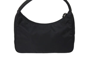 PRADA プラダ ホーボー ハンドバッグ ワンショルダーバッグ MV515 トライアングルロゴ ナイロン ブラック 美品 中古 66547 
