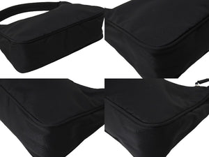 PRADA プラダ ホーボー ハンドバッグ ワンショルダーバッグ MV515 トライアングルロゴ ナイロン ブラック 美品 中古 66547 