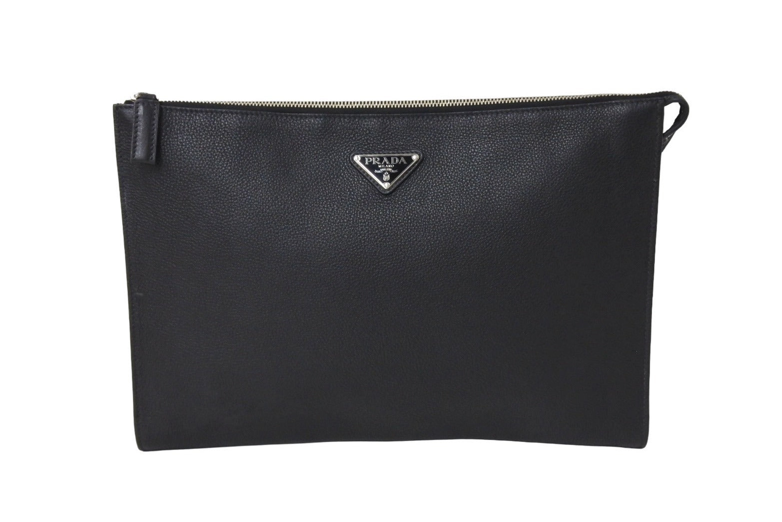 PRADA プラダ クラッチバッグ 2VN014 トライアングルプレート レザー 