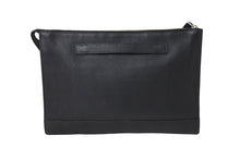 Load image into Gallery viewer, PRADA プラダ クラッチバッグ 2VN014 トライアングルプレート レザー シルバー金具 ブラック 美品 中古 66551