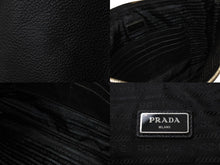 Load image into Gallery viewer, PRADA プラダ クラッチバッグ 2VN014 トライアングルプレート レザー シルバー金具 ブラック 美品 中古 66551