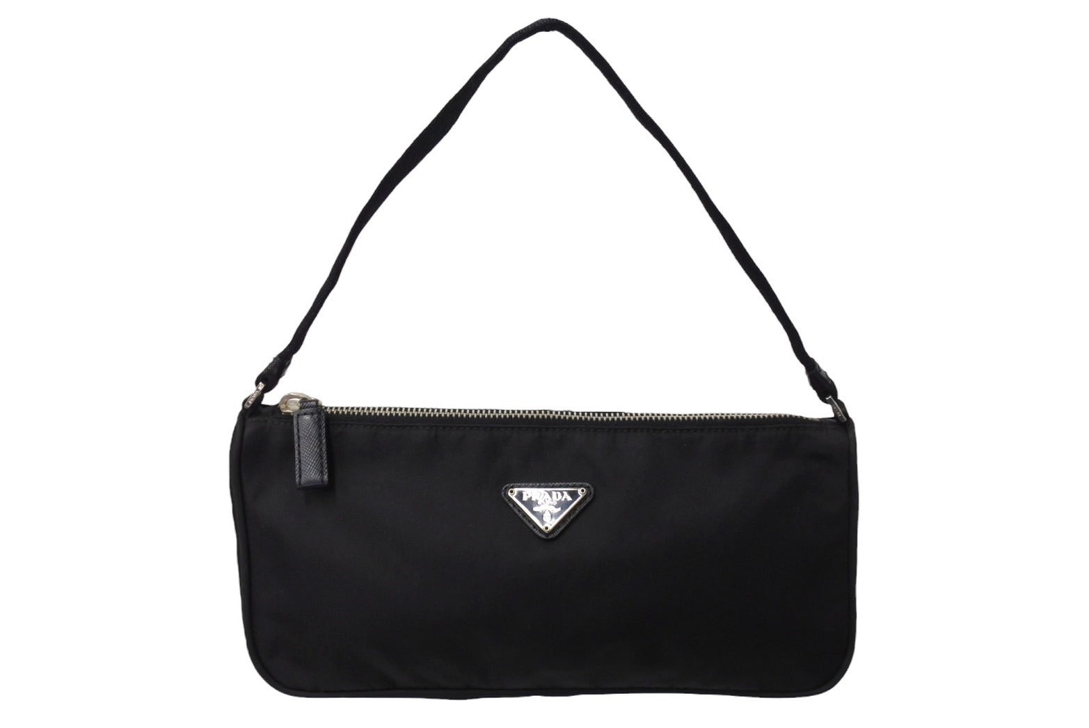 美品 PRADA ブラック ショルダーバッグ プラダ ショルダーバッグ レディース ミディアムレザートート