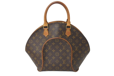LOUIS VUITTON ルイヴィトン エリプスMM ハンドバッグ 廃盤 M51126 モノグラム ゴールド金具 ブラウン 良品 中古 66557