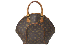 LOUIS VUITTON ルイヴィトン エリプスMM ハンドバッグ 廃盤 M51126 モノグラム ゴールド金具 ブラウン 良品 中古 66557