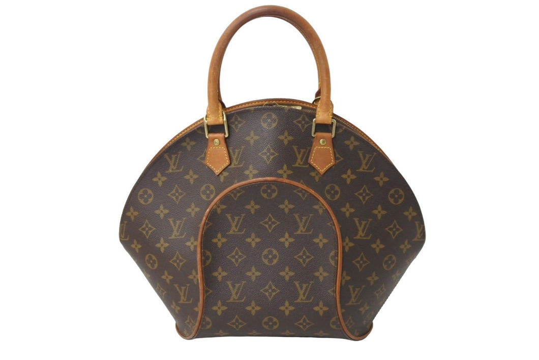 LOUIS VUITTON ルイヴィトン エリプスMM ハンドバッグ 廃盤 M51126 モノグラム ゴールド金具 ブラウン 良品 中古 66557