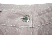 Load image into Gallery viewer, LOUIS VUITTON ルイヴィトン モノグラム クロップド デニムパンツ ピンク コットン ポリエステル RW071W WKPA03CF7 サイズ34 美品 中古 66560