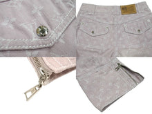 Load image into Gallery viewer, LOUIS VUITTON ルイヴィトン モノグラム クロップド デニムパンツ ピンク コットン ポリエステル RW071W WKPA03CF7 サイズ34 美品 中古 66560