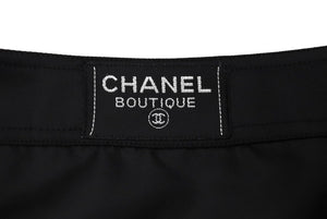 CHANEL シャネル 巻き スカート ブラック 黒 アクリル ココマーク ココボタン ロゴ PO8617 C97 サイズ38 美品 中古 66563