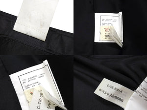 CHANEL シャネル 巻き スカート ブラック 黒 アクリル ココマーク ココボタン ロゴ PO8617 C97 サイズ38 美品 中古 66563