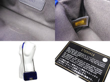 Load image into Gallery viewer, CHANEL シャネル ボーイシャネル チェーンショルダーバッグ20 17番台 A67085 ベロア レザー ブルー アンティークシルバー 美品 中古 66566