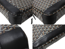 画像をギャラリービューアに読み込む, GOYARD ゴヤール グランブルーMM メッセンジャー ショルダーバッグ ペイント ブラック グリーン ピンク 美品 中古 66569