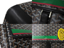 画像をギャラリービューアに読み込む, GOYARD ゴヤール グランブルーMM メッセンジャー ショルダーバッグ ペイント ブラック グリーン ピンク 美品 中古 66569