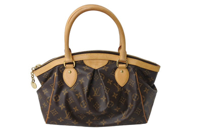 LOUIS VUITTON ルイヴィトン ティボリPM モノグラム ハンドバッグ M40143 MB0163 ブラウン ベージュ 美品 中古 66570
