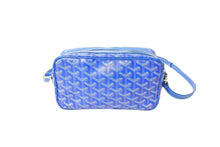 画像をギャラリービューアに読み込む, GOYARD ゴヤール カップヴェールPM バッグ ショルダーバッグ CAPVE2PMLTY10CL10P PVC レザー ブルー 美品 中古 66574