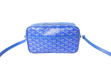 画像をギャラリービューアに読み込む, GOYARD ゴヤール カップヴェールPM バッグ ショルダーバッグ CAPVE2PMLTY10CL10P PVC レザー ブルー 美品 中古 66574