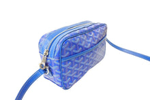 画像をギャラリービューアに読み込む, GOYARD ゴヤール カップヴェールPM バッグ ショルダーバッグ CAPVE2PMLTY10CL10P PVC レザー ブルー 美品 中古 66574