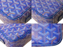 画像をギャラリービューアに読み込む, GOYARD ゴヤール カップヴェールPM バッグ ショルダーバッグ CAPVE2PMLTY10CL10P PVC レザー ブルー 美品 中古 66574