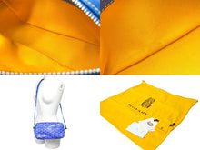 画像をギャラリービューアに読み込む, GOYARD ゴヤール カップヴェールPM バッグ ショルダーバッグ CAPVE2PMLTY10CL10P PVC レザー ブルー 美品 中古 66574