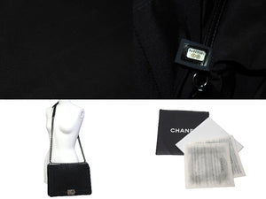 CHANEL シャネル ボーイシャネル ラージチェーンショルダー 18番台 キャビアスキン アンティークブラック 美品 中古 66576