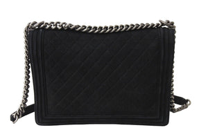 CHANEL シャネル ボーイシャネル ラージチェーンショルダー 18番台 キャビアスキン アンティークブラック 美品 中古 66576