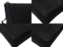 Load image into Gallery viewer, CHANEL シャネル ボーイシャネル ラージチェーンショルダー 18番台 キャビアスキン アンティークブラック 美品 中古 66576