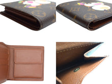 Load image into Gallery viewer, LOUIS VUITTON ルイ ヴィトン × 村上隆 コラボ 二つ折り財布 M61666 ポルトフォイユマルコ モノグラムパンダ 美品 中古 66577
