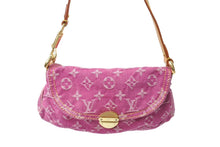 Load image into Gallery viewer, LOUIS VUITTON ルイヴィトン ミニプリーティ ショルダーバッグ M95216 フューシャ モノグラムデニムキャンバス 美品 中古 66579
