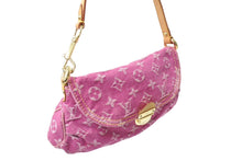 Load image into Gallery viewer, LOUIS VUITTON ルイヴィトン ミニプリーティ ショルダーバッグ M95216 フューシャ モノグラムデニムキャンバス 美品 中古 66579