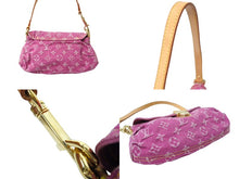 Load image into Gallery viewer, LOUIS VUITTON ルイヴィトン ミニプリーティ ショルダーバッグ M95216 フューシャ モノグラムデニムキャンバス 美品 中古 66579