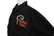 Load image into Gallery viewer, HUMAN MADE ヒューマンメイド ワークジャケット JAPAN製 コットン ブラック ホワイト オレンジ サイズXL 美品 中古 66585