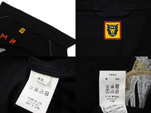 Load image into Gallery viewer, HUMAN MADE ヒューマンメイド ワークジャケット JAPAN製 コットン ブラック ホワイト オレンジ サイズXL 美品 中古 66585