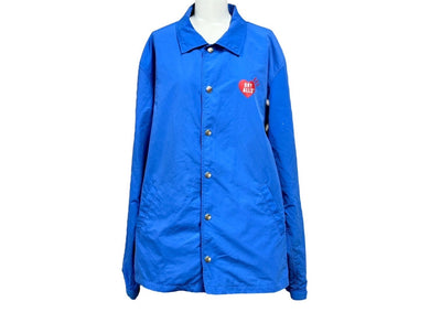 HUMAN MADE ヒューマンメイド ナイロンジャケット DRY ALLS CHINA製 ブルー レッド ホワイト サイズL 美品 中古 66588